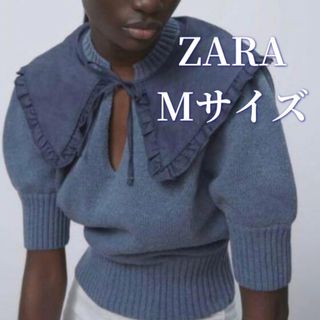 新品♡ZARA 新作コントラストニットセーター