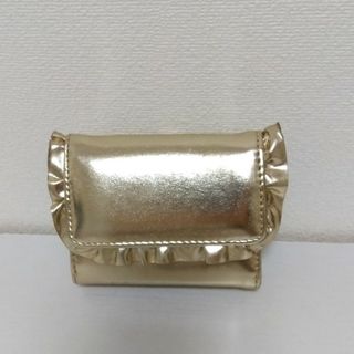 金色　折りたたみ財布(財布)