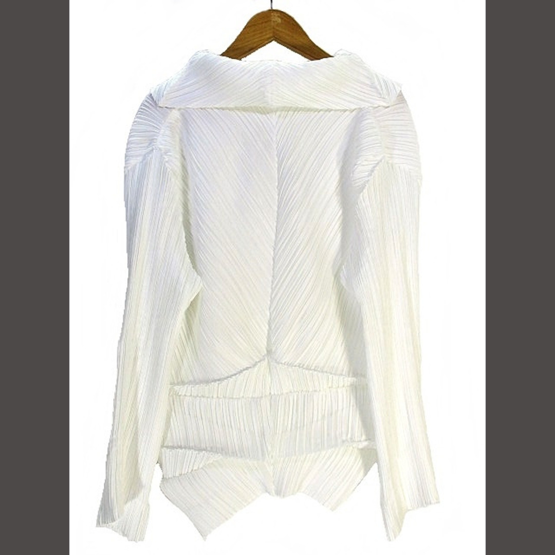 ISSEY MIYAKE WHITE LABELブラックプリーツシャツジャケット