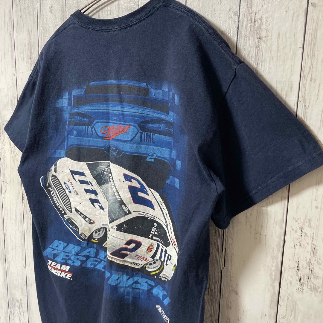 GILDAN GILDAN NASCAR ナスカー 両面 ビッグプリント Tシャツ 古着 紺の通販 by  Garden☆フォロー割☆｜ギルタンならラクマ