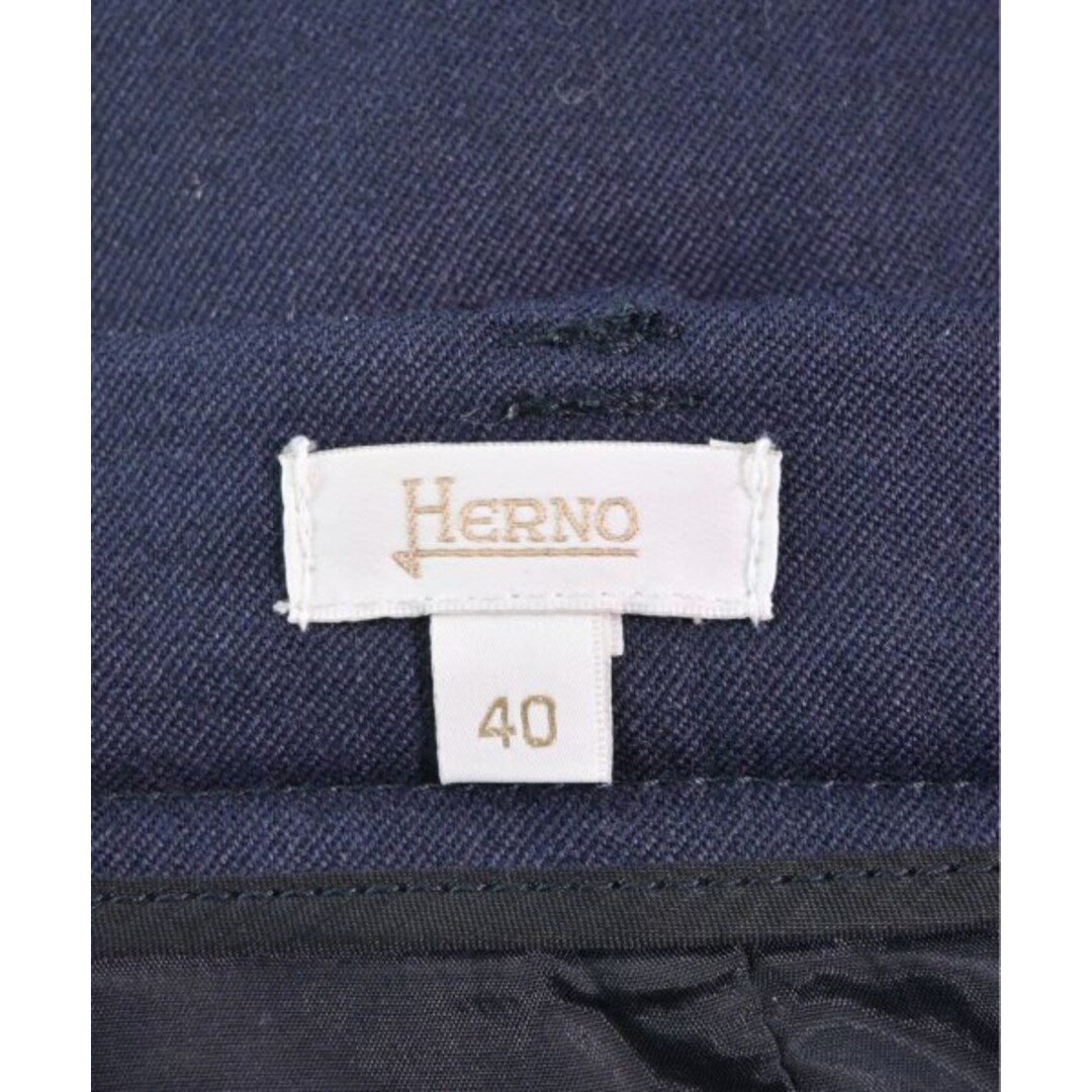 HERNO(ヘルノ)のHERNO ヘルノ スラックス 40(M位) 紺 【古着】【中古】 レディースのパンツ(その他)の商品写真