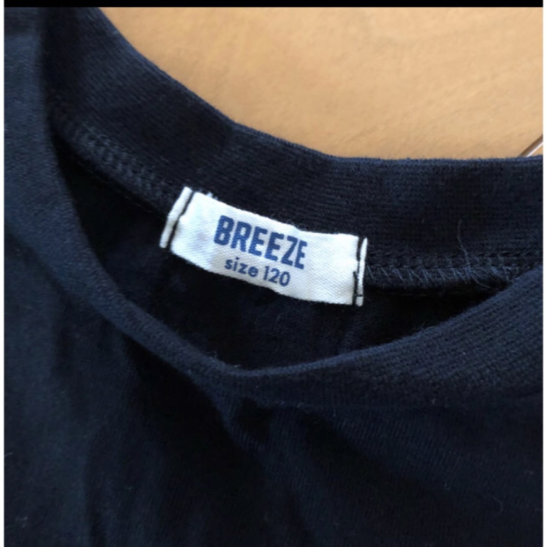 BREEZE(ブリーズ)のBREEZE ショート丈　半袖Tシャツ キッズ/ベビー/マタニティのキッズ服女の子用(90cm~)(Tシャツ/カットソー)の商品写真