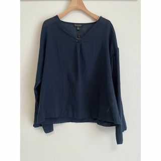 バナナリパブリック(Banana Republic)の★未使用★ Banana Republic XS コットンリネン プルオーバー(シャツ/ブラウス(長袖/七分))