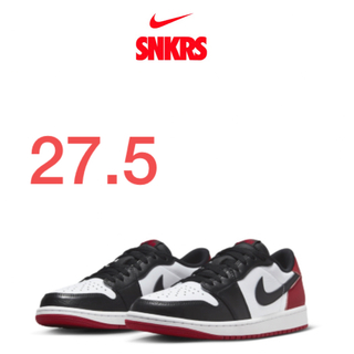 ナイキ(NIKE)のNike Air Jordan 1 Low OG Black Toe 27.5(スニーカー)