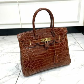 エルメス(Hermes)のHERMES エルメス バーキン30 ポロサス ミエル(ハンドバッグ)