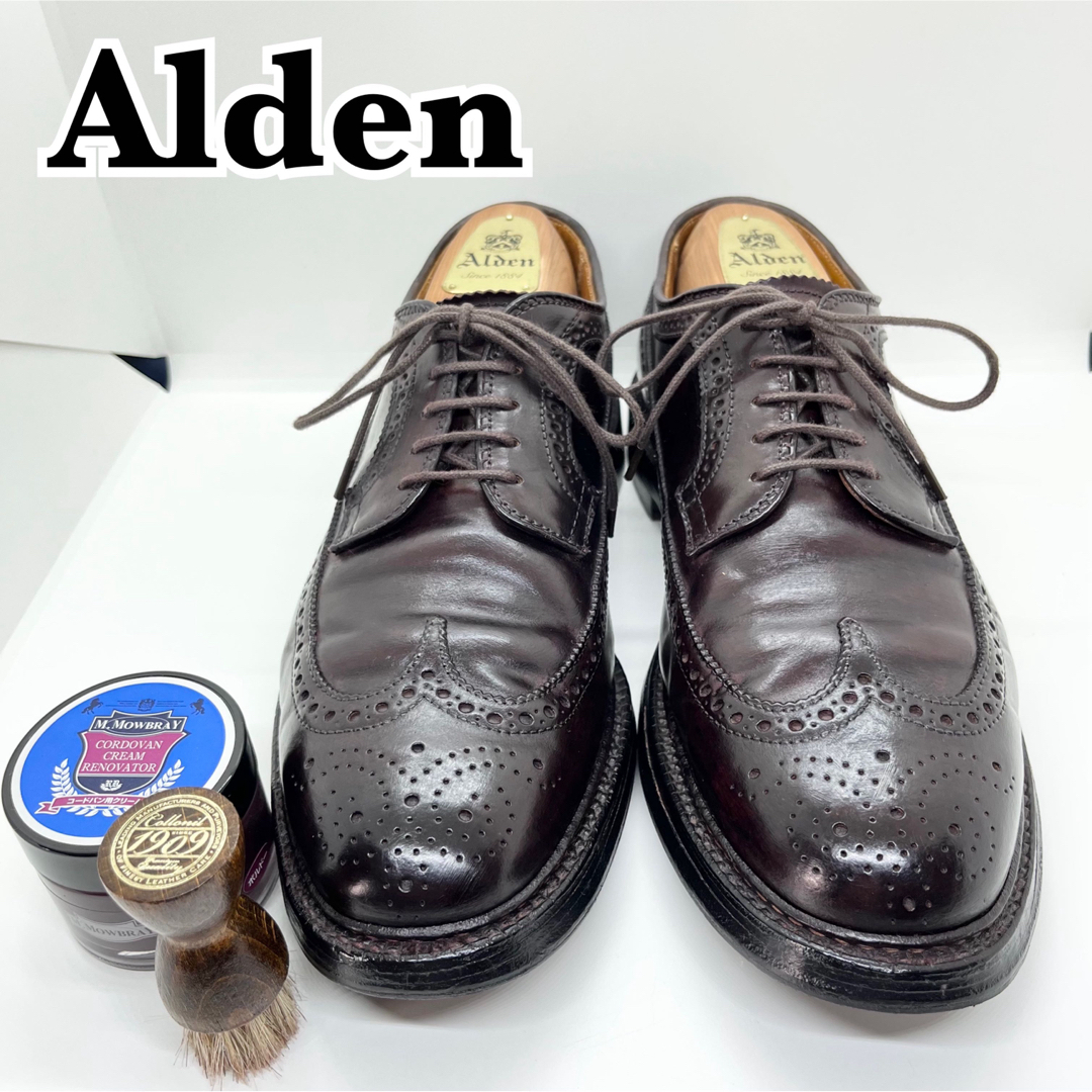 Alden オールデン 975 ウィングチップ ドレス コードバン 7.5 D | フリマアプリ ラクマ