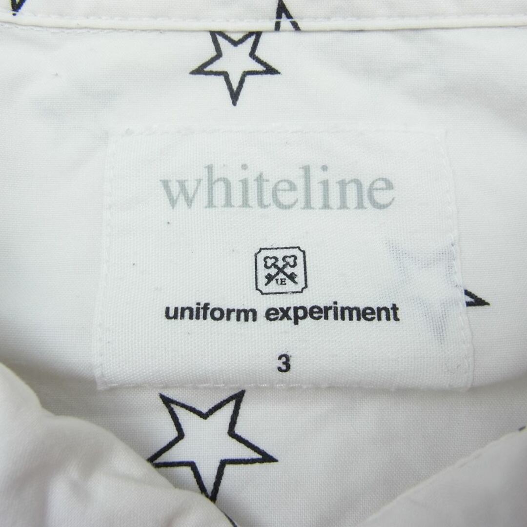 uniform experiment(ユニフォームエクスペリメント)のuniform experiment ユニフォームエクスペリメント 15SS UE-150083 S/S STAR B.D SHIRT スター ボタンダウン 半袖 シャツ ホワイト系 3【中古】 メンズのトップス(シャツ)の商品写真