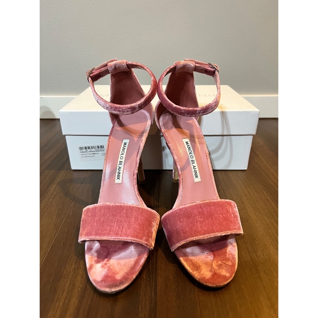 美品マノロブラニクストラップサンダル37.5 manolo blahnik