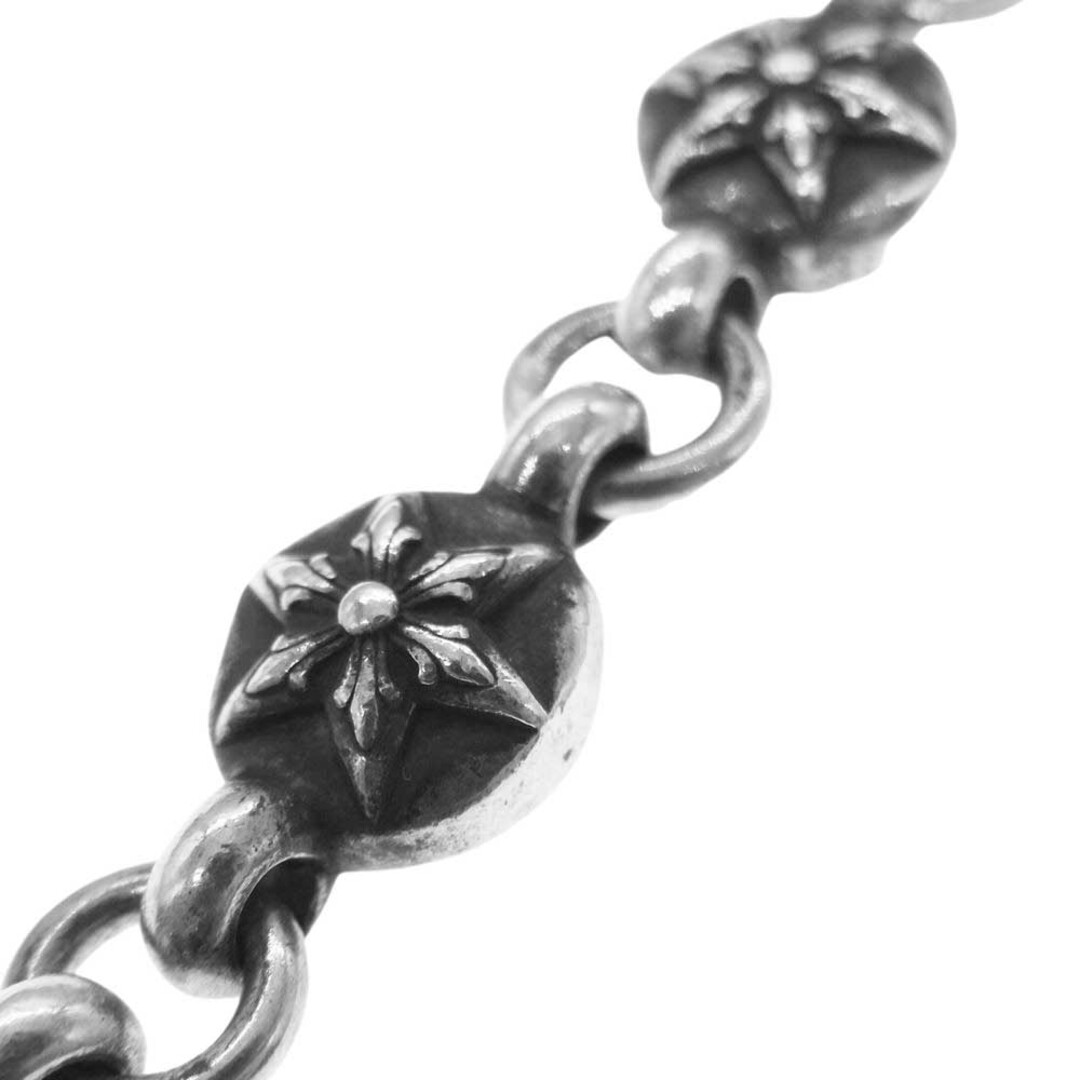 CHROME HEARTS クロムハーツ（原本無） ブレスレット NO1 BALL STAR #1スターボール 6ポイントスタードロップ ブレスレット シルバー系 5