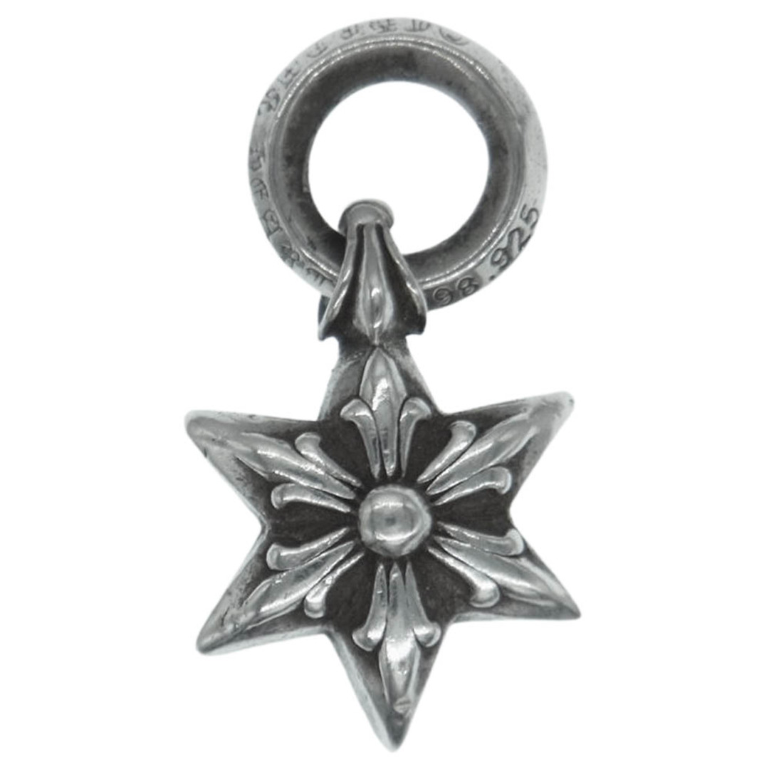 CHROME HEARTS クロムハーツ（原本無） ペンダントトップ STAR CHARM 6ポイント スター チャーム ペンダント シルバー系【中古】