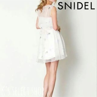 スナイデル(SNIDEL)の【SNIDEL スナイデル】花柄 シアー セットアップ ワンピース(ミニワンピース)