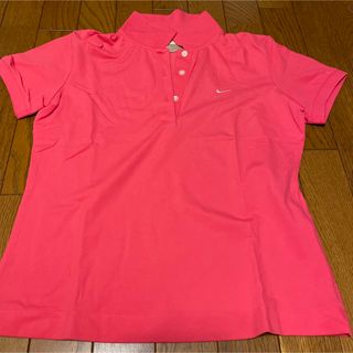 ナイキ(NIKE)の【美品】NIKE golf ポロシャツ　ピンク(ウエア)