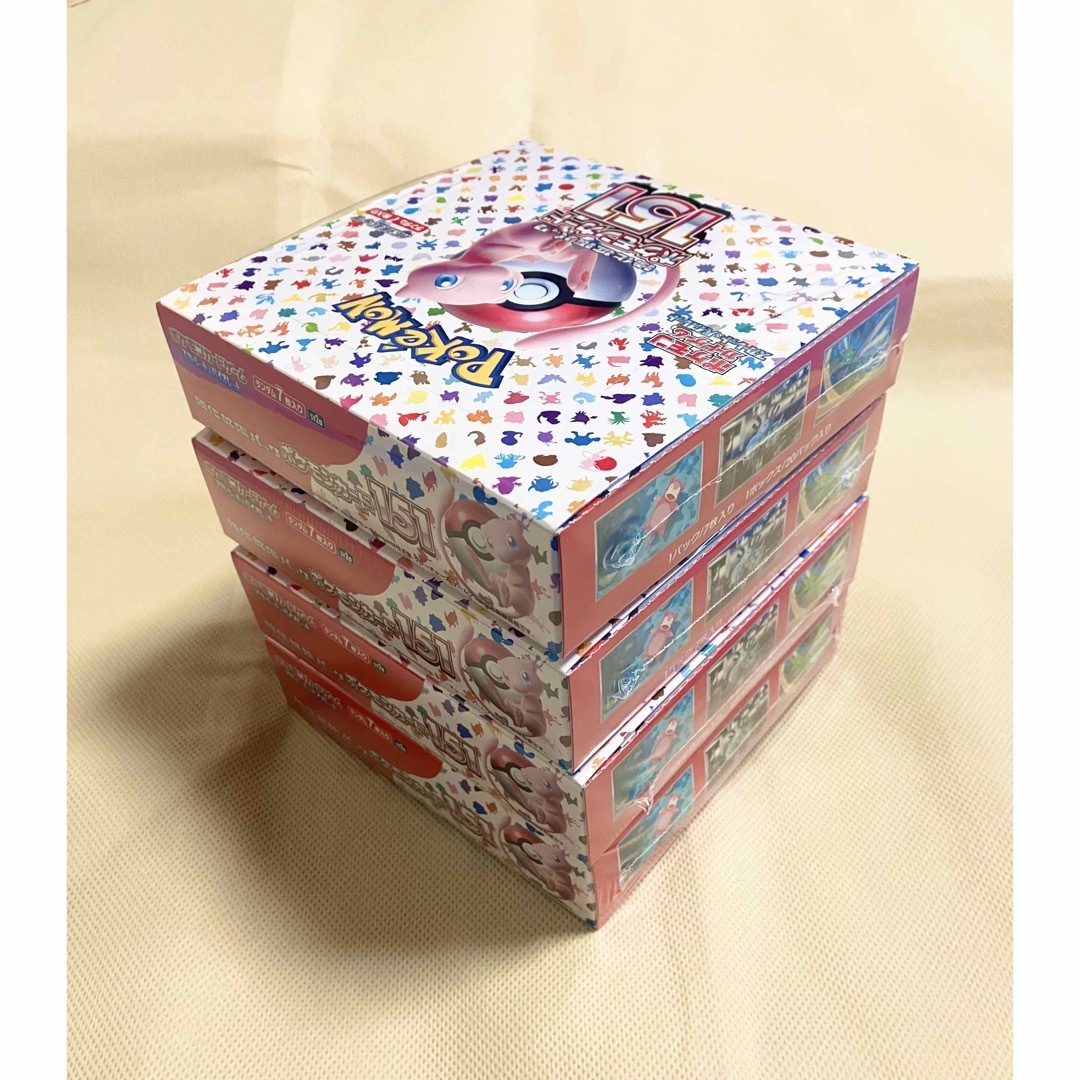 ポケモンカード151 強化拡張パック 4box ボックス 箱 シュリンク付き-