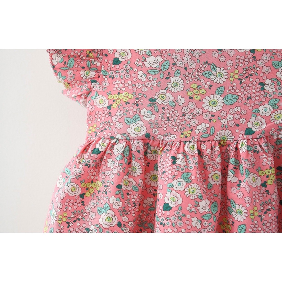 キッズ　ワンピース　かわいい　110 ピンク キッズ/ベビー/マタニティのキッズ服女の子用(90cm~)(ワンピース)の商品写真