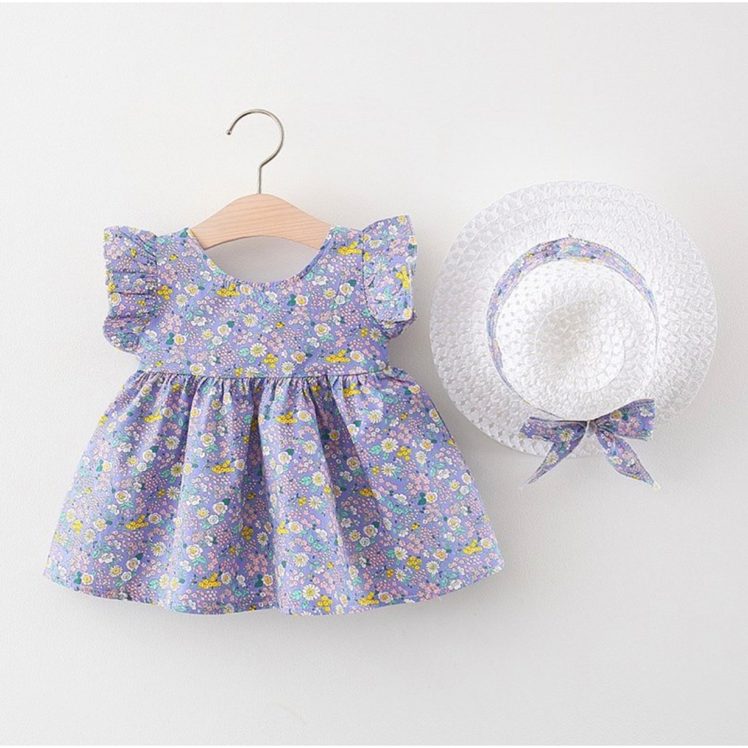 キッズ　ワンピース　かわいい　110 ピンク キッズ/ベビー/マタニティのキッズ服女の子用(90cm~)(ワンピース)の商品写真