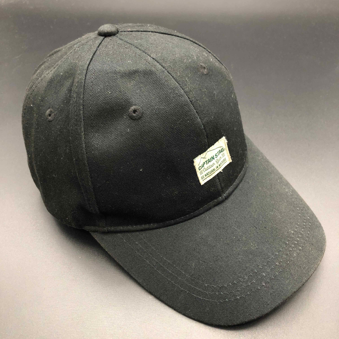 CAPTAIN STAG(キャプテンスタッグ)の即決 CAPTAIN STAG キャップ 帽子 ブラック メンズの帽子(キャップ)の商品写真