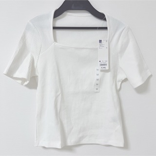 ジーユー(GU)の新品 GU UVカットリブコンパクトT(Tシャツ(半袖/袖なし))