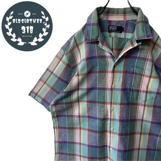 ポロラルフローレン(POLO RALPH LAUREN)の【POLO BY RALPH LAUREN】開衿シャツ マドラス サイドスリット(シャツ)