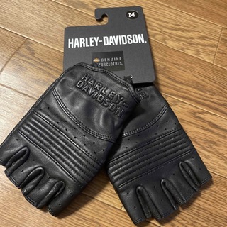 ハーレーダビッドソン(Harley Davidson)の新品未使用　ハーレーダビッドソン　Oakbrook指なしレザーグローブ　値引✖️(装備/装具)