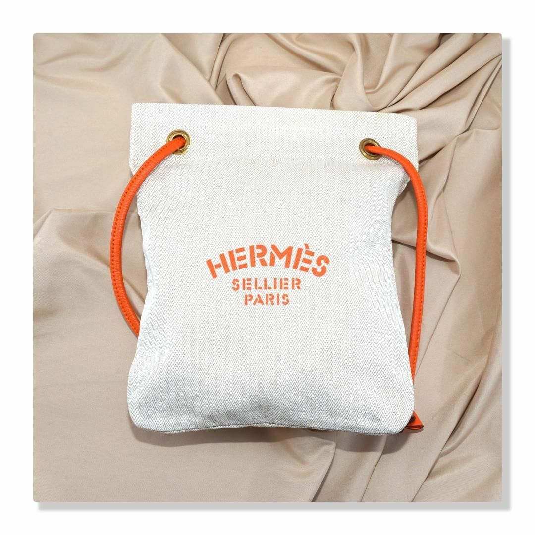 【美品】Hermès エルメス　キャンバス　アリーヌ PM　ショルダーバッグ