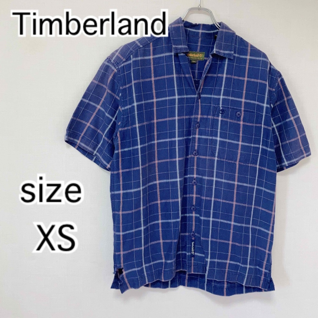 Timberland(ティンバーランド)のTimberland ティンバーランド　半袖　シャツ　チェック柄　XS メンズのトップス(シャツ)の商品写真