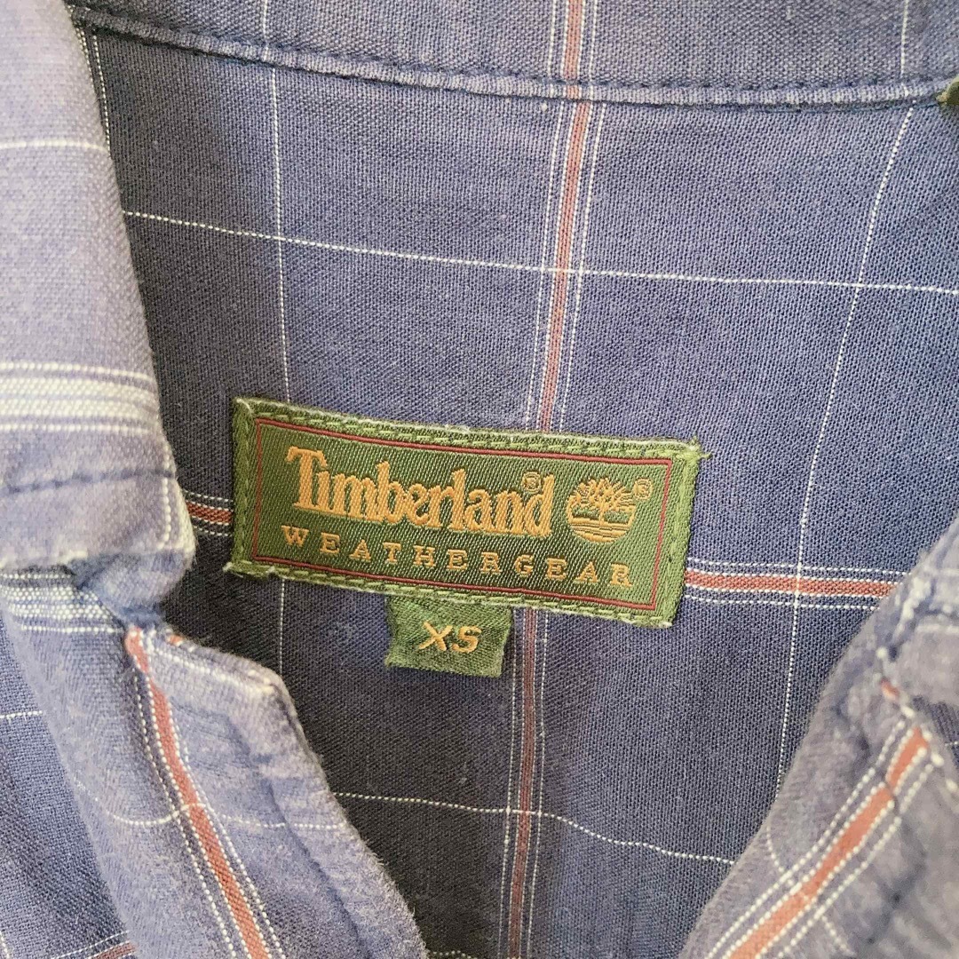 Timberland(ティンバーランド)のTimberland ティンバーランド　半袖　シャツ　チェック柄　XS メンズのトップス(シャツ)の商品写真