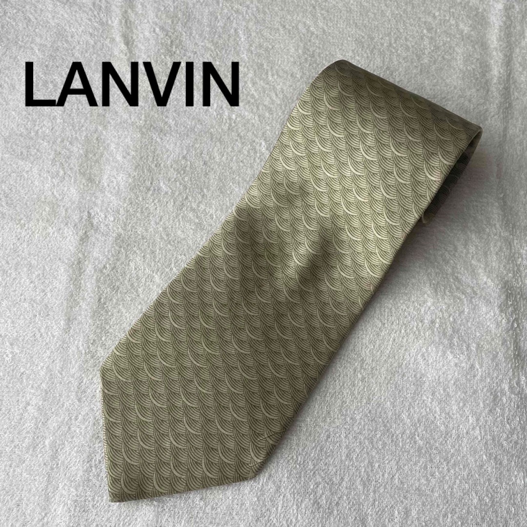 LANVIN(ランバン)の【LANVIN】ネクタイ シルク100％ 総柄 メンズのファッション小物(ネクタイ)の商品写真