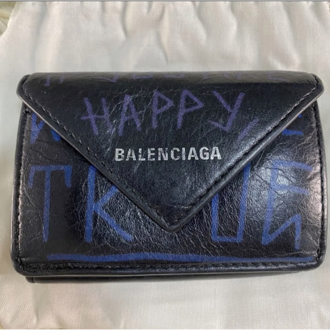 Balenciaga - 希少 完売品 バレンシアガ ペーパーミニ 3つ折り財布