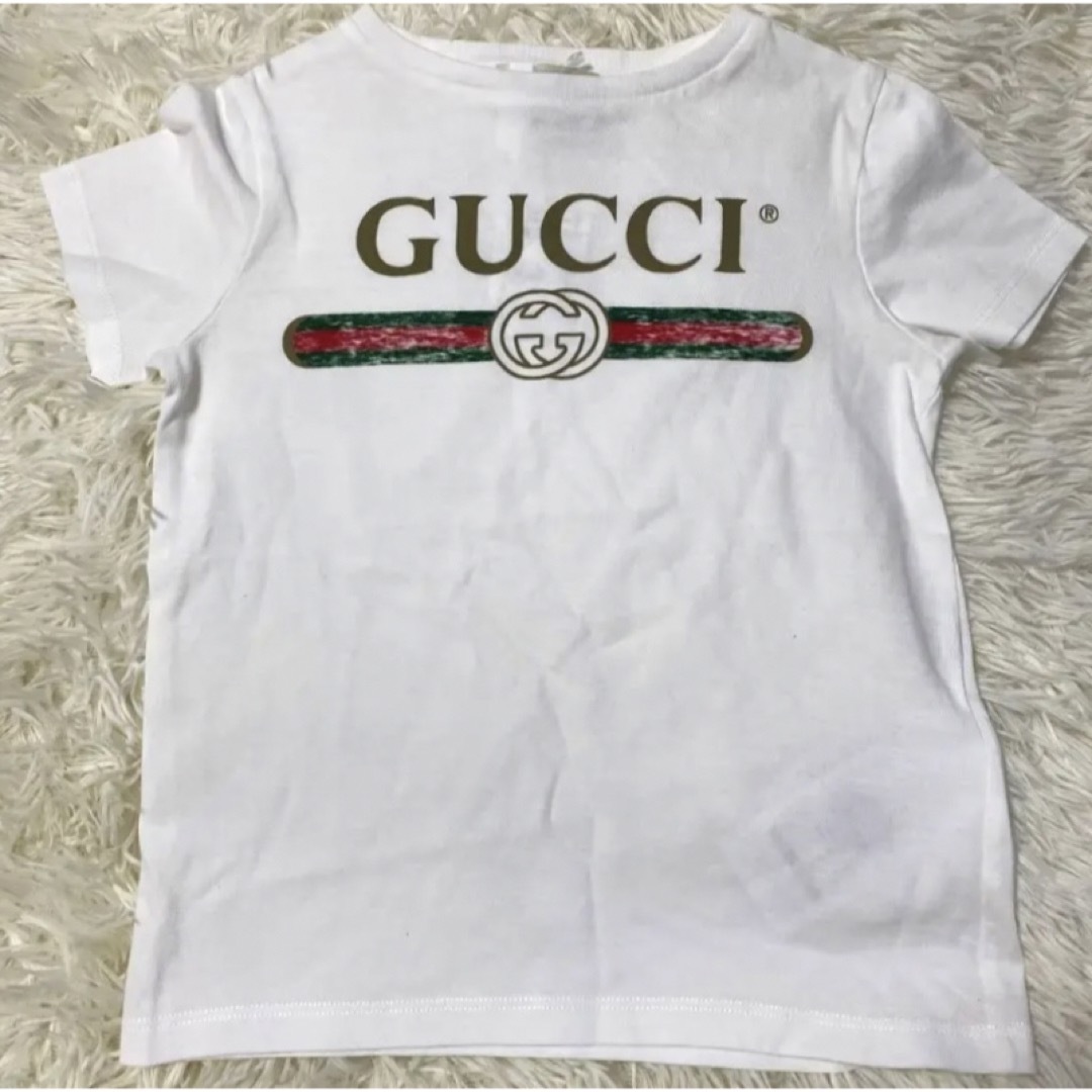 美品 希少 グッチ GUCCI Tシャツ 半袖 キッズ ビッグロゴ 503628-