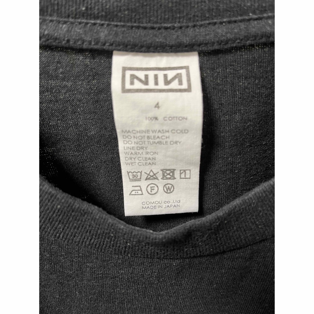 COMOLI(コモリ)のCOMOLI NINE INCH NAILES Tシャツ サイズ4 メンズのトップス(Tシャツ/カットソー(半袖/袖なし))の商品写真