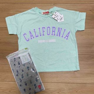 ユニクロ(UNIQLO)の新品　キッズ　夏服　90  Tシャツ　レギンス(Tシャツ/カットソー)