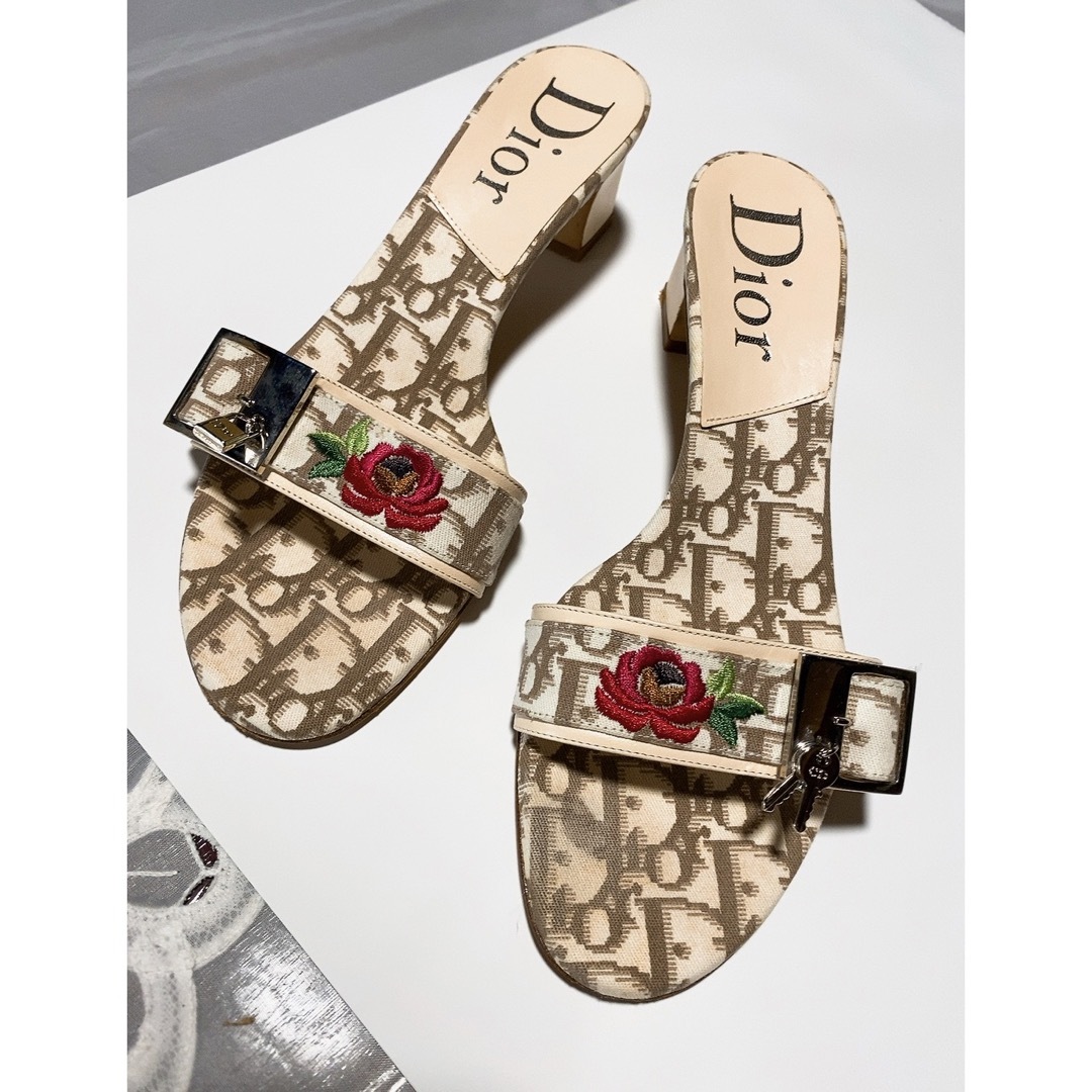 Christian Dior - ディオール ヴィンテージ フラワーサンダルの Christian Dior - ディオール ヴィンテージ フラワーサンダルの