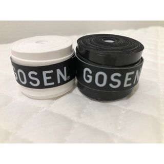 ゴーセン(GOSEN)のGOSEN グリップテープ 2個★迅速発送 白黒 ゴーセン マイバチ✳︎色変更可(その他)