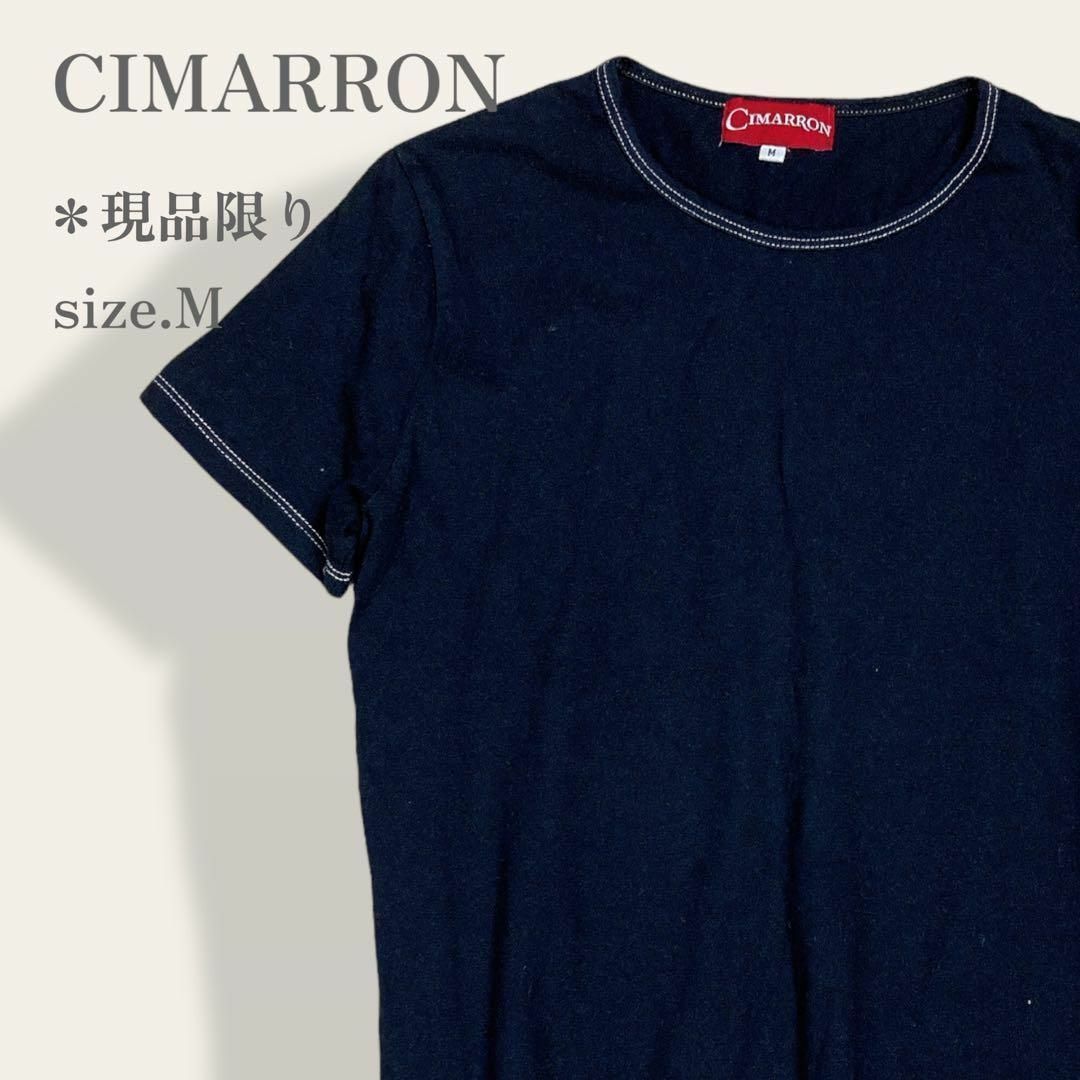 CIMARRON(シマロン)の【1978年スペイン発】　シマロン　刺繍ロゴ　半袖Tシャツ　古着　ユニセックス レディースのトップス(Tシャツ(半袖/袖なし))の商品写真