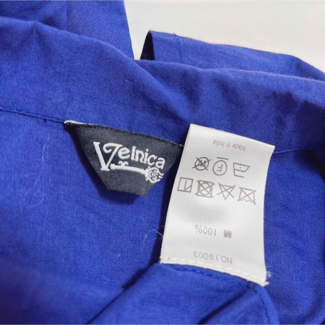 Velnica(ヴェルニカ)のVelnica 刺繍ワンピース パープル レディースのワンピース(ロングワンピース/マキシワンピース)の商品写真