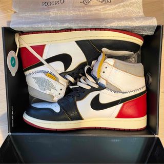 ナイキ(NIKE)の試着のみUnion Air Jordan 1 High Black Toe(スニーカー)