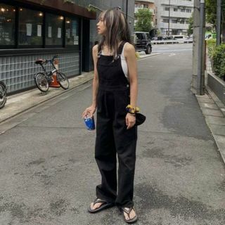 美品】LEGA DENIM OVERALLS☆ブラックの通販 by moka's shop｜ラクマ