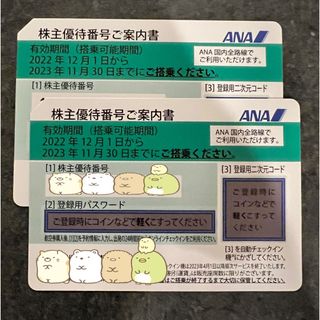 エーエヌエー(ゼンニッポンクウユ)(ANA(全日本空輸))のANA 株主優待　2枚(その他)