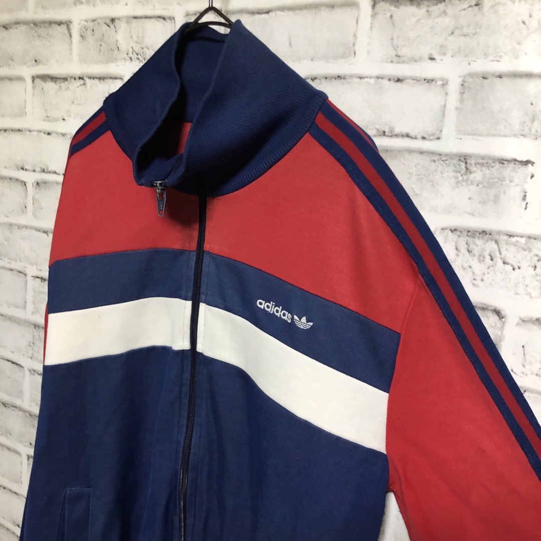 70s⭐️adidas トラックジャケット L TECHNO vintage 赤