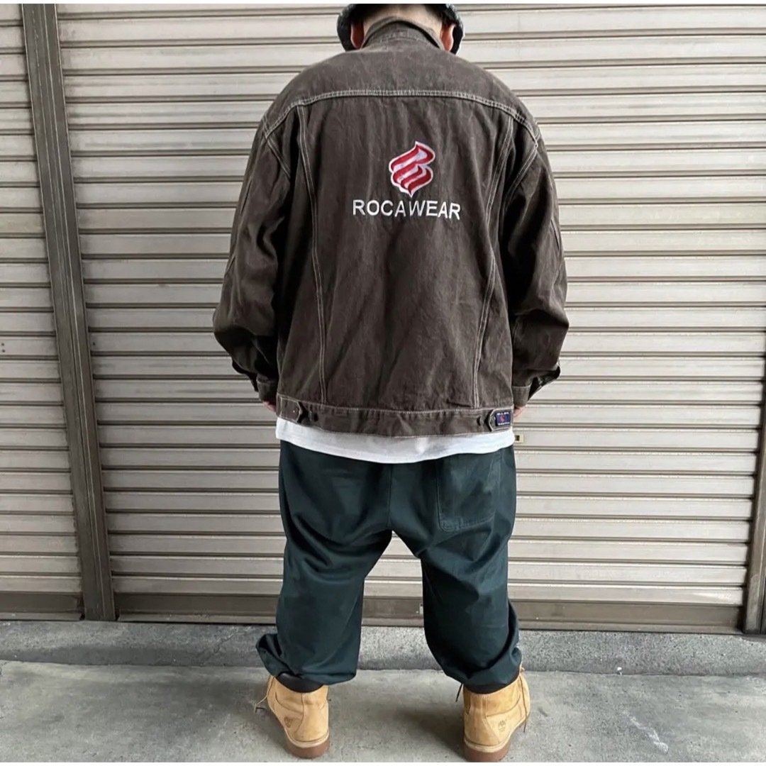 90s ROCAWEAR ロカウェア　デニムジャケット　ストリート　古着