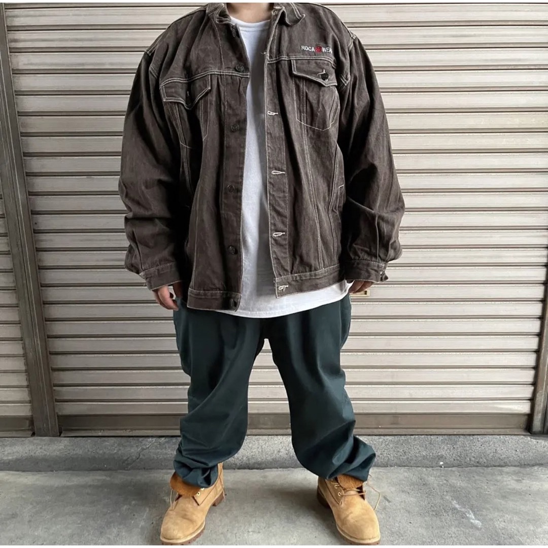 90s ROCAWEAR ロカウェア デニムジャケット ストリート 古着