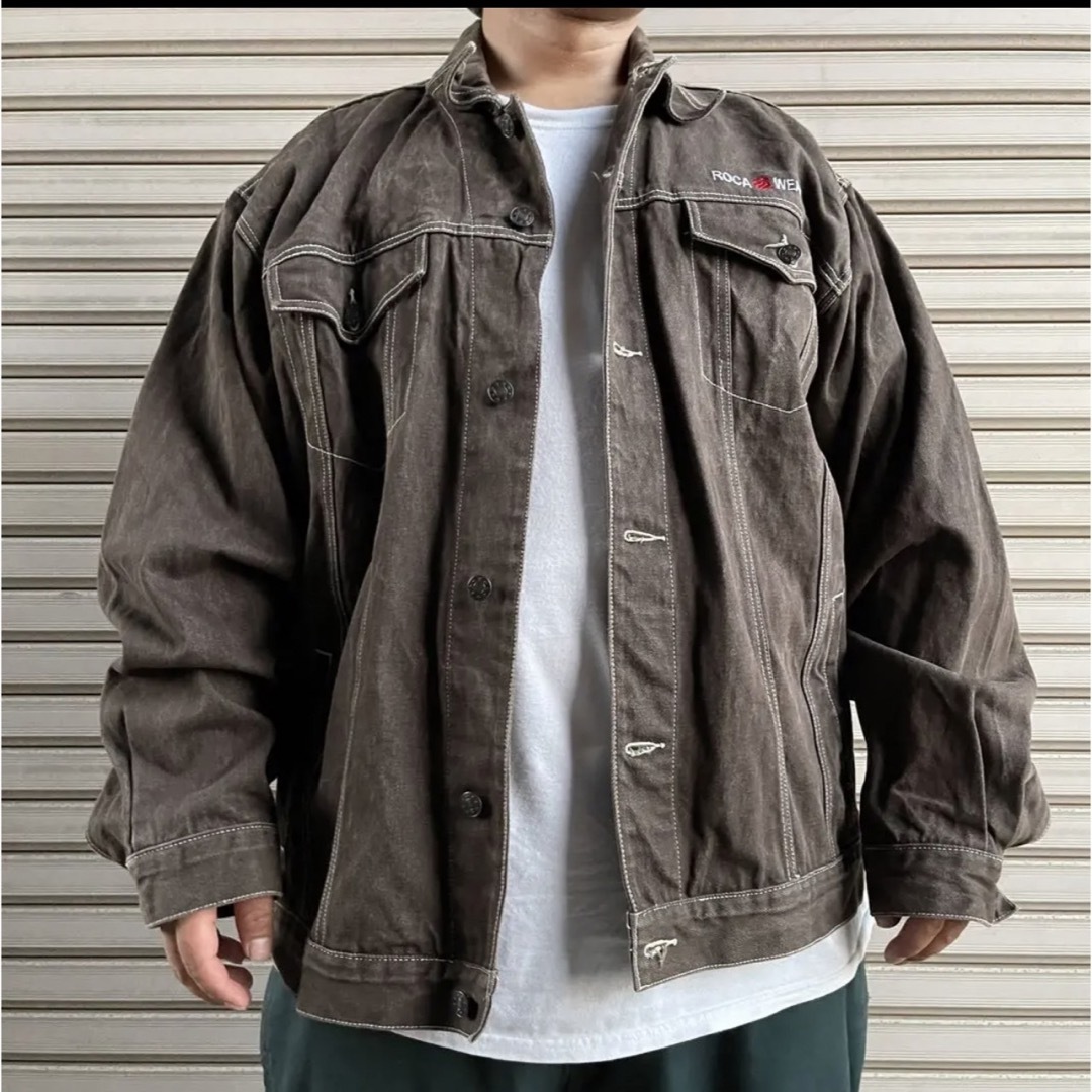 90s ROCAWEAR ロカウェア デニムジャケット ストリート 古着