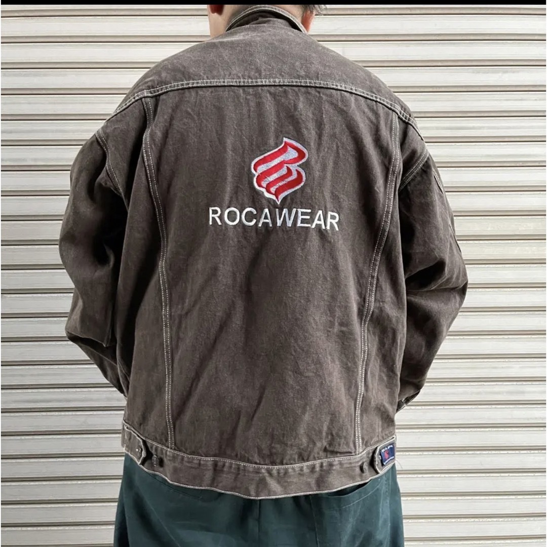90s ROCAWEAR ロカウェア デニムジャケット ストリート - Gジャン