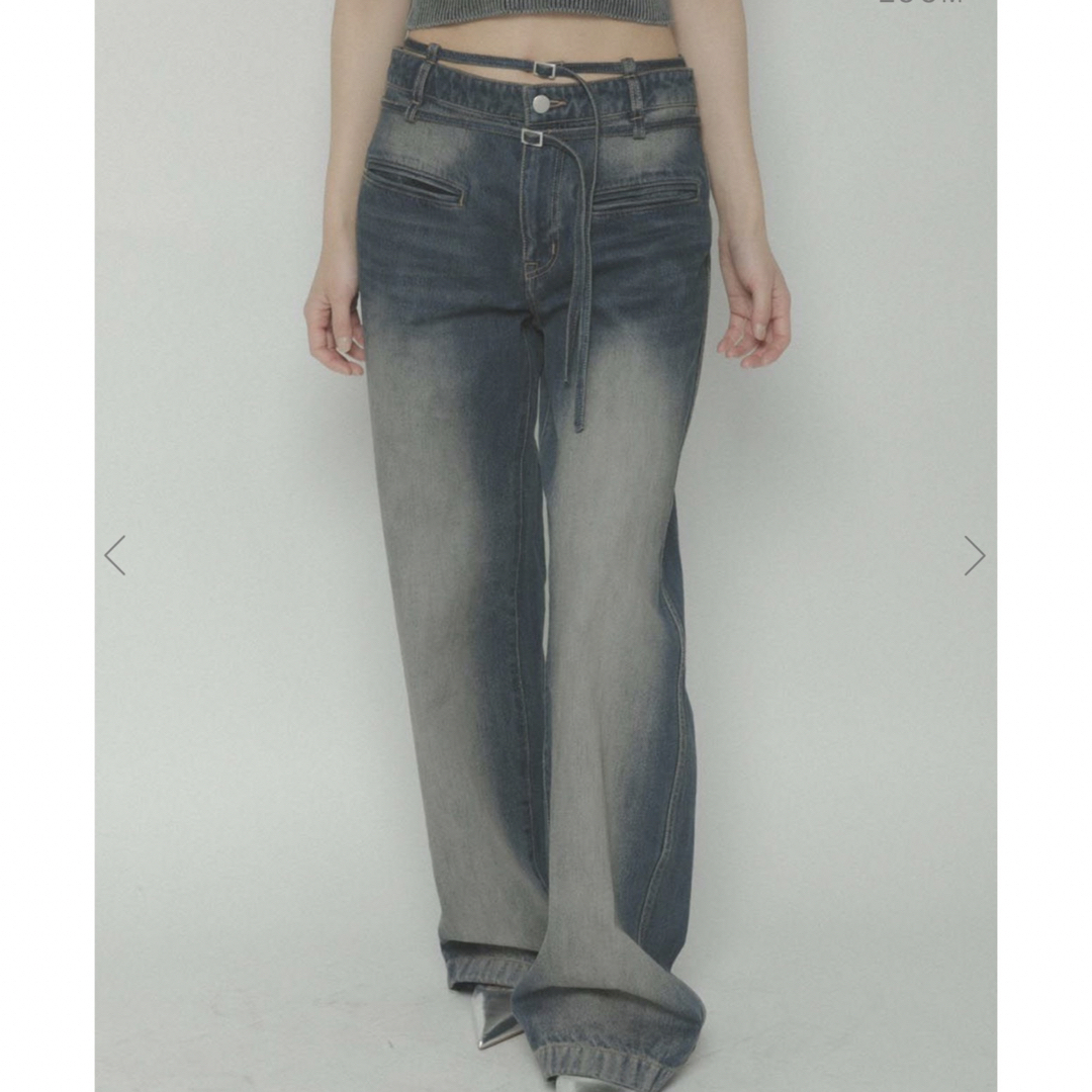 Bubbles(バブルス)のmelt the lady denim 5 (over dyed pants) レディースのパンツ(デニム/ジーンズ)の商品写真