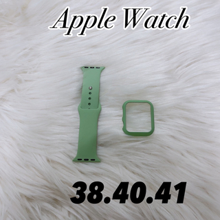 アップルウォッチ(Apple Watch)のアップルウォッチ　スポーツバンド　グリーン(腕時計)