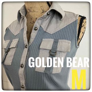 ゴールデンベア(Golden Bear)のgolden bear ゴールデンベア　ノースリーブ　トップス　綿リブニット(カットソー(半袖/袖なし))