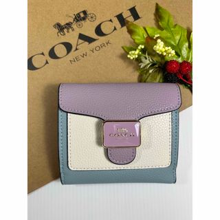 コーチ(COACH) 財布(レディース)(ブルー・ネイビー/青色系)の通販