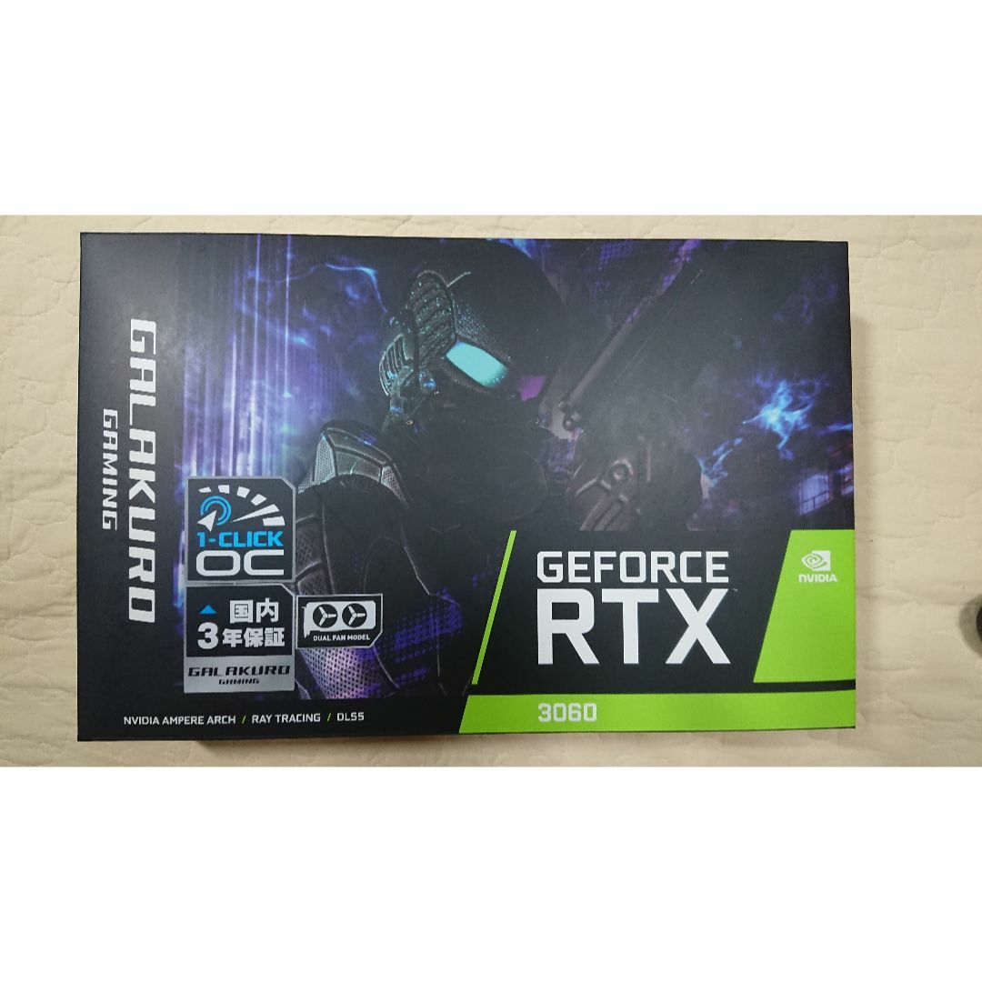 新品未開封玄人志向GALAKURO RTX3060