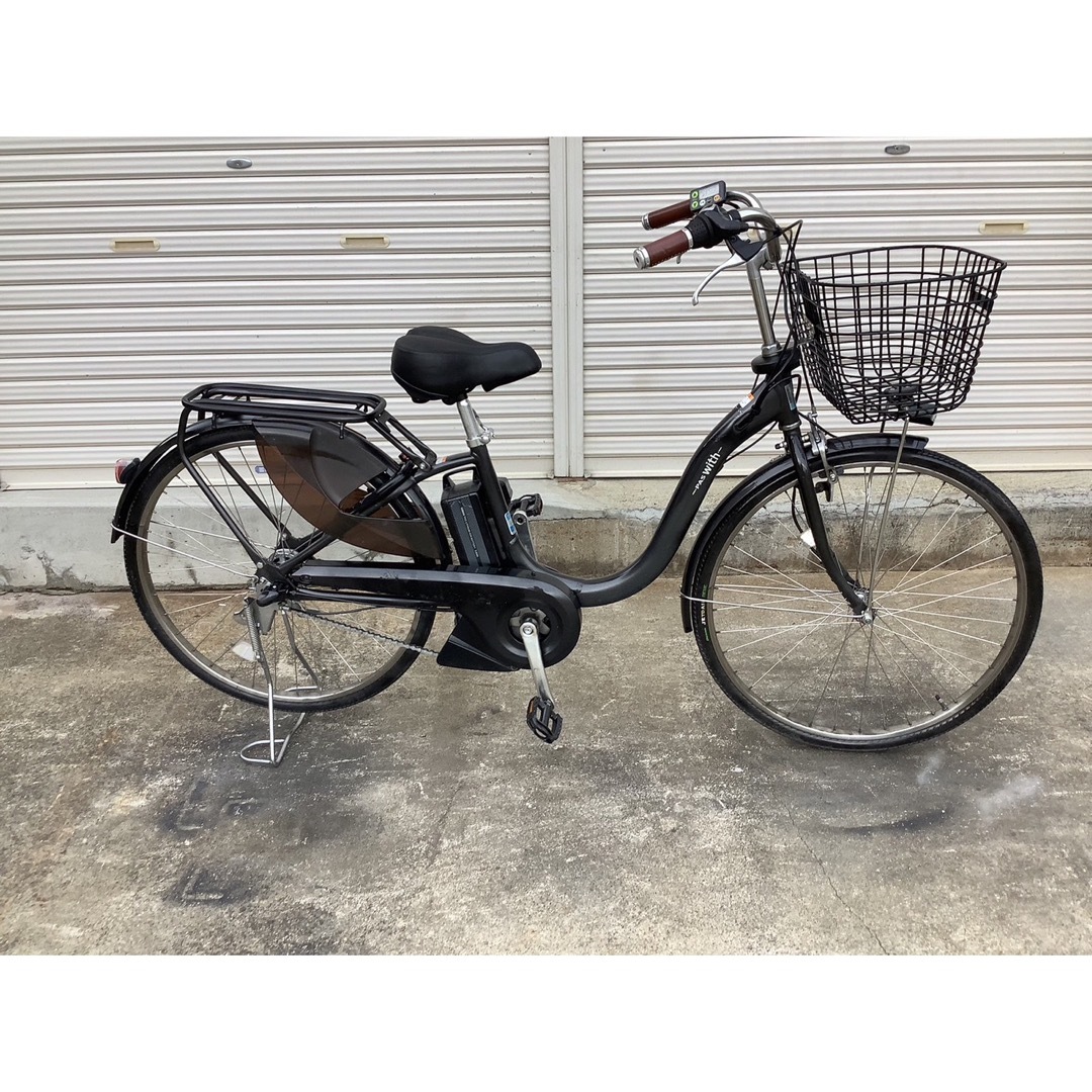 ヤマハ最新機種電動アシスト自転車pas with26インチマッドブラックアルミ-