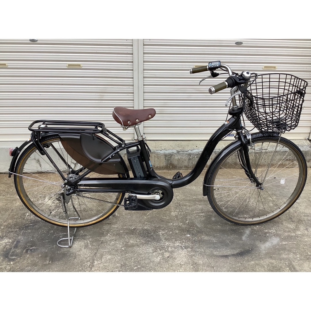 ヤマハ最新機種電動アシスト自転車pas with26インチマッドブラックアルミ-